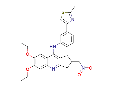 1H-Cyclopenta[b]quinolin-9-amine,
6,7-diethoxy-2,3-dihydro-N-[3-(2-methyl-4-thiazolyl)phenyl]-2-(nitrometh
yl)-