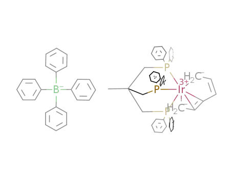 [(MeC(CH2PPh2)3)Ir((1-η(1):4-6-η(3))-hexatriene)]BPh4