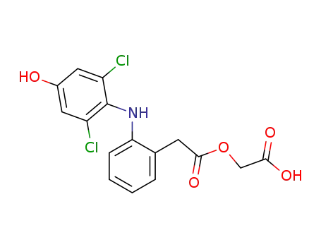 Molecular Structure of 229308-90-1 (4'-HYDROXY ACECLOFENAC)