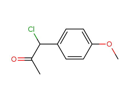 Molecular Structure of 23022-81-3 (1-chloro-1-(4-methoxyphenyl)propan-2-one)
