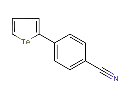 Molecular Structure of 1200687-94-0 (2-(4-cyanophenyl)tellurophene)