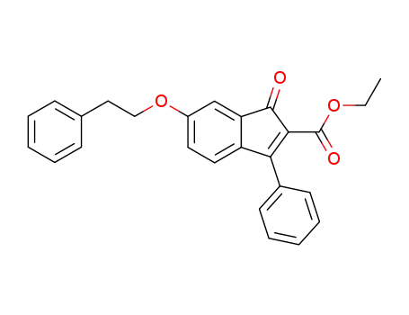 1-oxo-6-phenethyloxy-3-phenyl-1<i>H</i>-indene-2-carboxylic acid ethyl ester