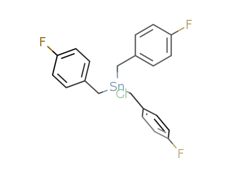 Molecular Structure of 2069-76-3 (Stannane, chlorotris[(4-fluorophenyl)methyl]-)