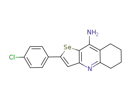 9-amino-2-(4-chlorophenyl)-5,6,7,8-tetrahydroselenopheno[3,2-b]quinoline
