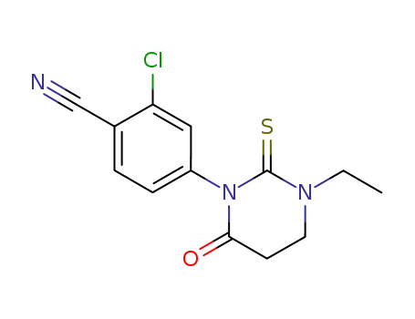 2-chloro-4-(3-ethyl-6-oxo-2-thioxotetrahydropyrimidin-1(2H)-yl)benzonitrile