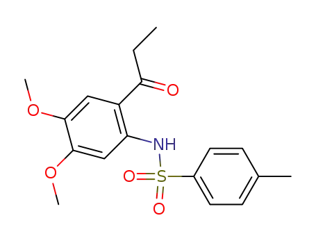 Benzenesulfonamide,
N-[4,5-dimethoxy-2-(1-oxopropyl)phenyl]-4-methyl-