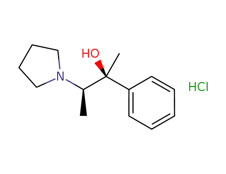(1S,2R)-(-)-1-phenyl-1-methyl-2-(1-pyrrolidinyl)-1-propanol hydrochloride
