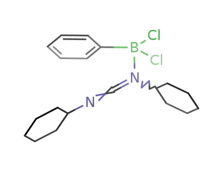 Molecular Structure of 874162-18-2 (C<sub>6</sub>H<sub>5</sub>BCl<sub>2</sub>N(C<sub>6</sub>H<sub>11</sub>)CN(C<sub>6</sub>H<sub>11</sub>))