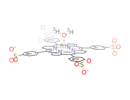 [((tetra-p-sulfonatophenyl)porphyrinato)Rh(I)(D<sub>2</sub>O)]<sup>(5-)</sup>