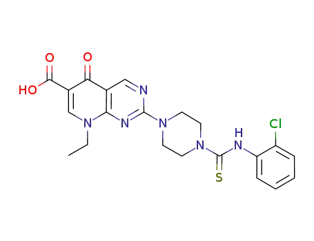 2-(4-{[(2-chlorophenyl)amino]carbonothioyl}-1-piperazinyl)-8-ethyl-5-oxo-5,8-dihydropyrido[2,3-d]pyrimidine-6-carboxylic acid