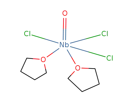 Molecular Structure of 119174-68-4 (Niobium, trichlorooxobis(tetrahydrofuran)-)