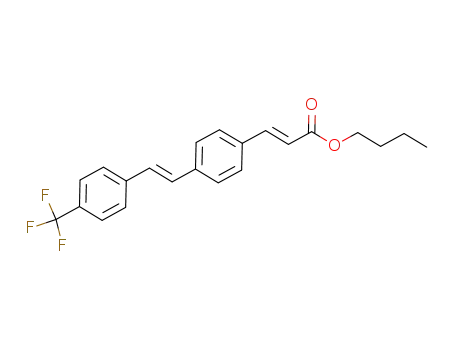 (E)-n-butyl 3-(4-((E)-4-(trifluoromethyl)styryl)phenyl)acrylate