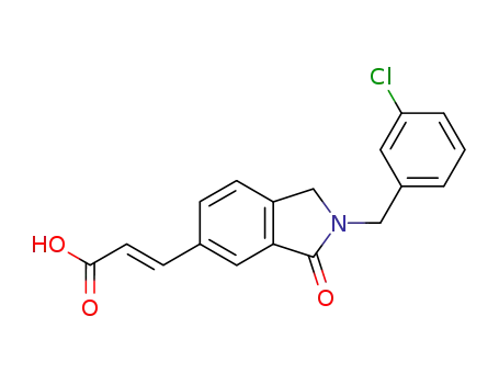 (E)-3-(2-(3-chlorobenzyl)-1-oxoisoindolin-6-yl)acrylic acid