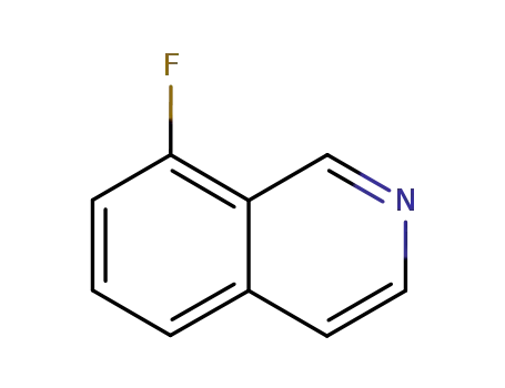 Molecular Structure of 1075-00-9 (8-Fluoroisoquinoline)