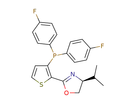 (S)-2-[3-(bis(4-fluorophenyl)phosphanyl)thiophen-2-yl]-4-isopropyl-4,5-dihydrooxazole
