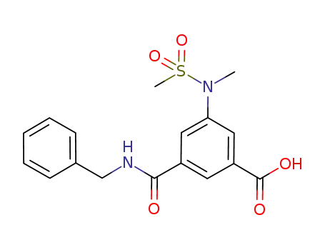 3-(benzylcarbamoyl)-5-(N-methylmethan-5-ylsulfonamido)benzoic acid