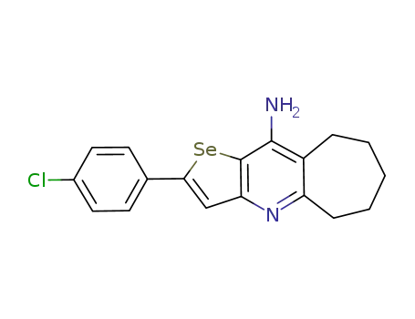10-amino-2-(4-chlorophenyl)-6,7,8,9-tetrahydro-5H-cyclohepta[b]selenopheno[2,3-e]pyridine