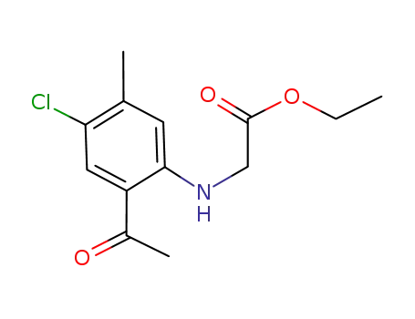 (2-acetyl-4-chloro-5-methylphenylamino)acetic acid ethyl ester