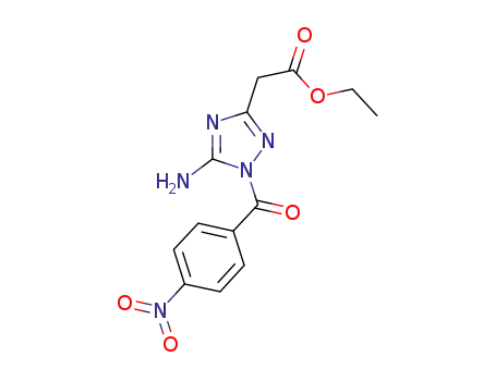 ethyl 1-(4-nitrobenzoyl)-5-amino-1H-1,2,4-triazole-3-acetate