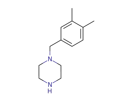 Molecular Structure of 212393-09-4 (1-(3,4-DIMETHYLBENZYL)PIPERAZINE)