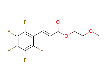 2-Propenoic acid, 3-(2,3,4,5,6-pentafluorophenyl)-, 2-methoxyethyl ester, (2E)-