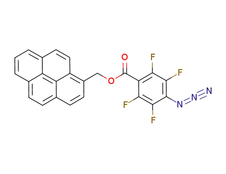 Molecular Structure of 1144517-32-7 (1-[(4-azido-2,3,5,6-tetrafluorobenzoyloxy)methyl]pyrene)
