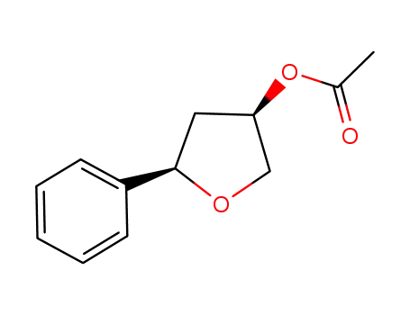 Molecular Structure of 936251-91-1 ((3R,5S)-5-PHENYLTETRAHYDROFURAN-3-YL ACETATE)