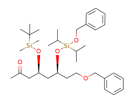 (4S,6S)-8-benzyloxy-6-(benzyloxy-diisopropyl-silanyloxy)-4-(tert-butyldimethyl-silanyloxy)-octan-2-one