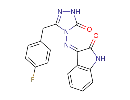 3-[3-(p-fluorobenzyl)-5-oxo-4,5-dihydro-1,2,4-triazol-1-yl]-iminoisatin