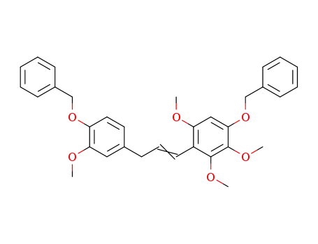 Benzene,
1,3,4-trimethoxy-2-[3-[3-methoxy-4-(phenylmethoxy)phenyl]-1-propen-1-
yl]-5-(phenylmethoxy)-