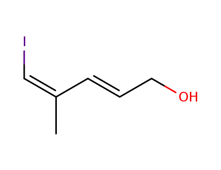 Molecular Structure of 794513-22-7 (2,4-Pentadien-1-ol, 5-iodo-4-methyl-, (2E,4Z)-)