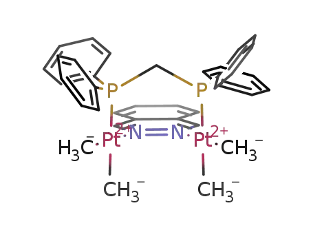 cis-[Me<sub>2</sub>Pt(μ-phthalazine)(μ-bis(diphenylphosphino)methane)PtMe<sub>2</sub>]