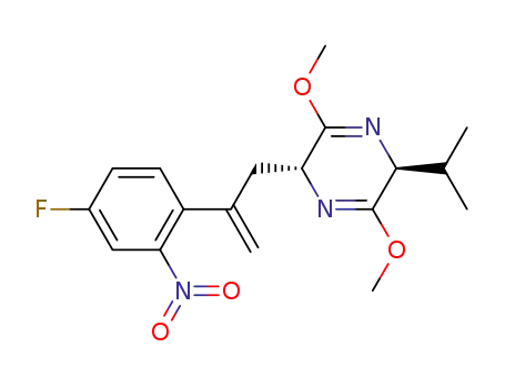 (2R,5S)-2,5-dihydro-3,6-dimethoxy-2-(2-(4-fluoro-2-nitrophenyl)-2-propen-1-yl)-5-(1-methylethyl)pyrazine