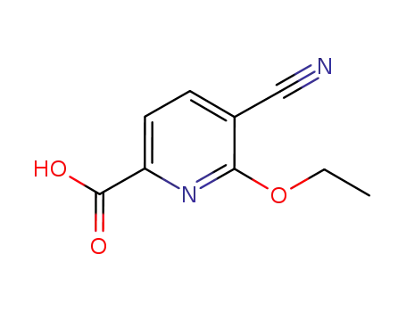 Molecular Structure of 123852-72-2 (2-Pyridinecarboxylic acid, 5-cyano-6-ethoxy-)