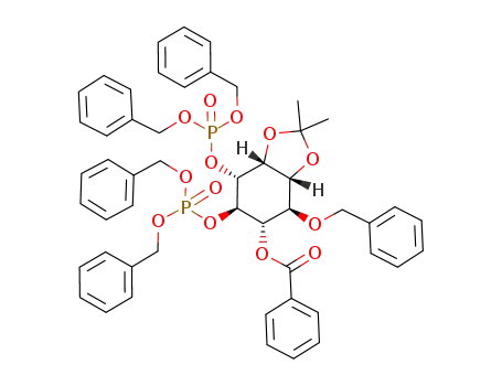 L-1,2-O-isopropylidene-5-O-benzoyl-6-O-benzyl-myo-inositol 3,4-bis(dibenzylphosphate)