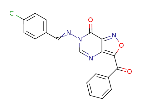 3-benzoyl-6-[(4-chloro-benzylidene)-amino]-6H-isoxazolo[4,3-d]pyrimidin-7-one
