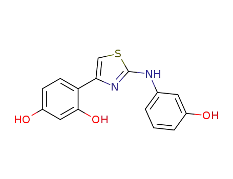 4-(2-(3-hydroxyphenylamino)thiazol-4-yl)benzene-1,3-diol