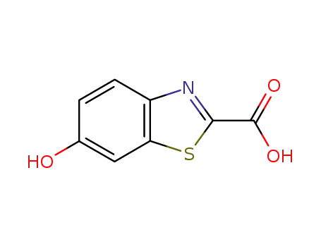 Molecular Structure of 129058-50-0 (2-Benzothiazolecarboxylicacid,6-hydroxy-(9CI))