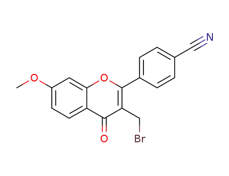 Benzonitrile,
4-[3-(bromomethyl)-7-methoxy-4-oxo-4H-1-benzopyran-2-yl]-
