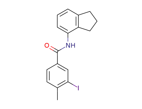 N-(2,3-dihydro-1H-inden-4-yl)-3-iodo-4-methylbenzamide