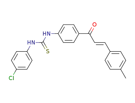 1-(4-chlorophenyl)-3-{4-[(2E)-3-(4-methylphenyl)prop-2-enoyl]phenyl}thiourea