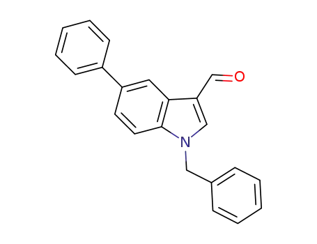 Molecular Structure of 1181328-35-7 (N-benzyl-5-phenylindole-3-carbaldehyde)