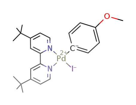 (4,4'-di-tert-butyl-2,2'-bipyridine)Pd(II)(p-MeOC<sub>6</sub>H<sub>4</sub>)(I)