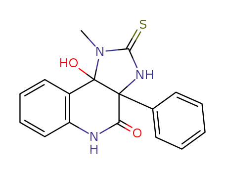 9b-hydroxy-1-methyl-3a-phenyl-1,2,3,3a-tetrahydro-2-thioxo-5H-imidazo[4,5-c]quinolin-4(9bH)-one