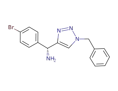 (R)-N-[(1-benzyl-1H-[1,2,3]triazol-4-yl)-(4-bromophenyl)-methyl]amine