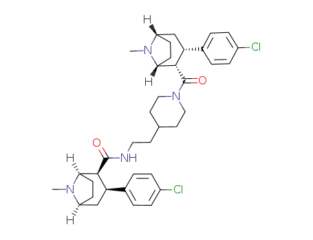 1-[3β-(4-chlorophenyl)tropane-2β-carbonylamino]-2-[1-[3β-(4-chlorophenyl)tropane-2β-carbonyl]piperidin-4-yl]ethane
