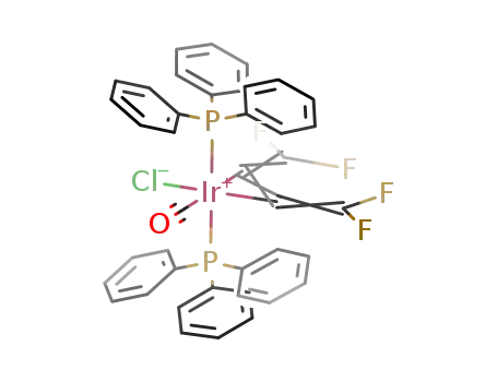 Ir(CO)Cl(P(C<sub>6</sub>H<sub>5</sub>)3)2(tetrafluorobutatriene)