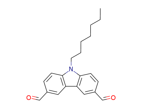 9H-Carbazole-3,6-dicarboxaldehyde, 9-heptyl-