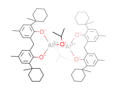 Molecular Structure of 503536-02-5 ([[(CH<sub>3</sub>)(O)C<sub>6</sub>H<sub>2</sub>[(CH<sub>3</sub>)C<sub>6</sub>H<sub>10</sub>]]2CH<sub>2</sub>]2(AlOCH(CH<sub>3</sub>)2)2)