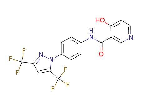 4-hydroxy-4'-[3,5-bis(trifluoromethyl)-1H-pyrazol-1-yl]nicotinanilide